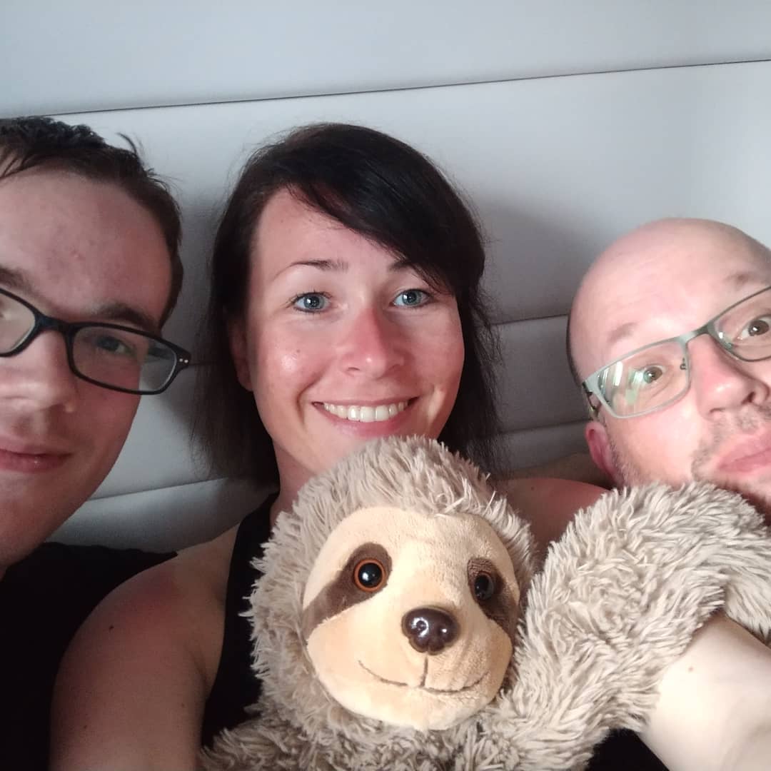 Die Nacht kann kommen... Meine Wander buddys und franklin das Faultier 