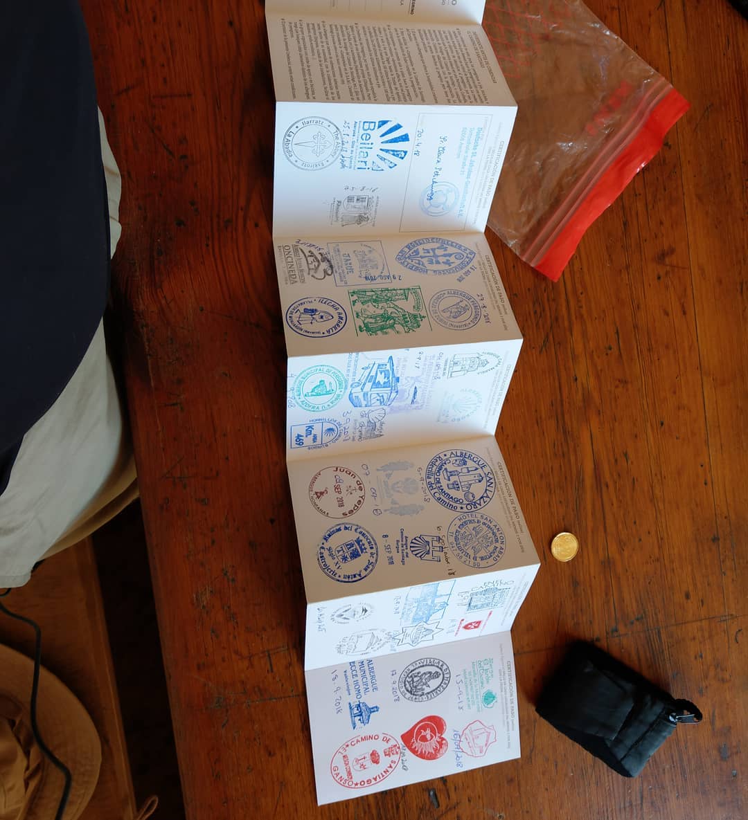 Der Pilgerpass wäre voll .... 