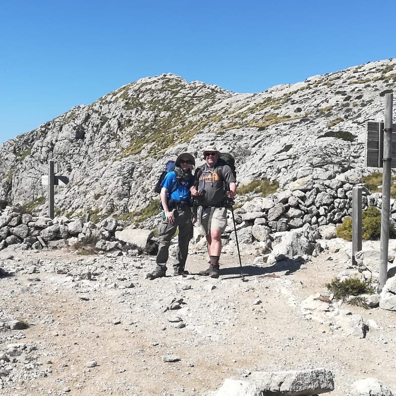 Wir haben den höchsten Punkt des GR221 erreicht 