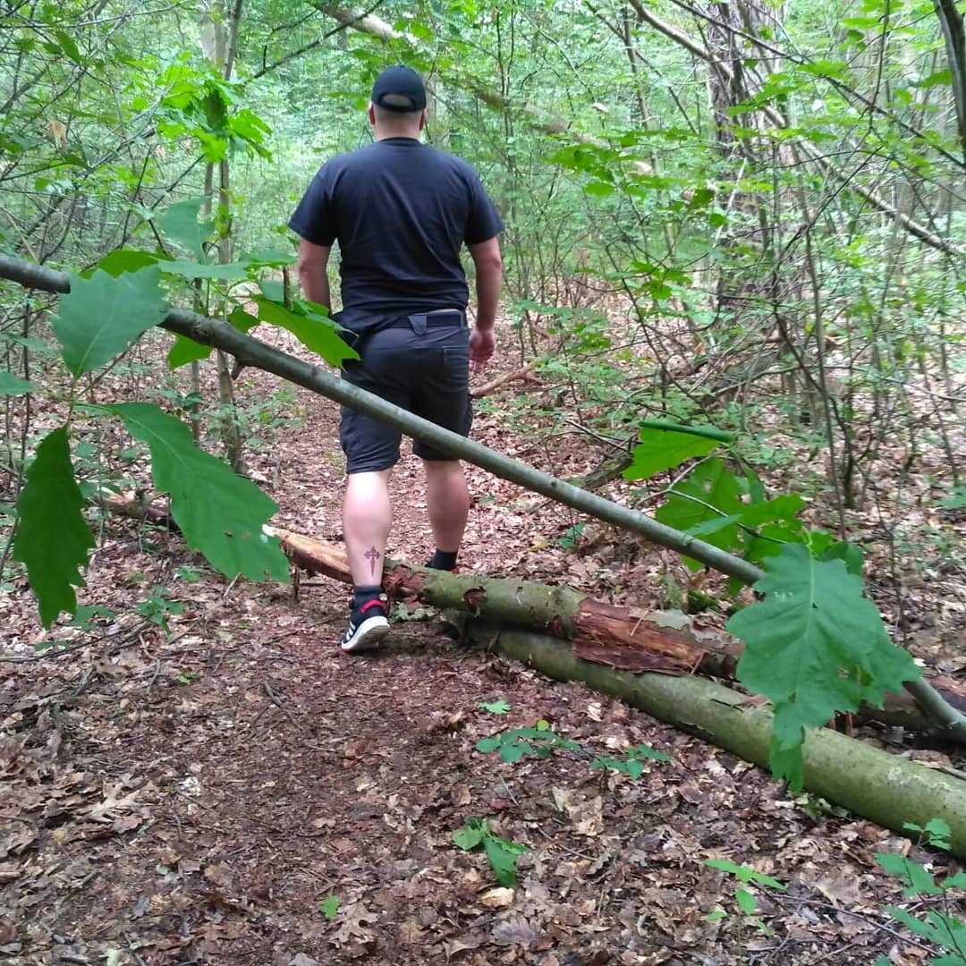 Regenpause sinnvoll genutzt und im frischen grün Sauerstoff getankt 